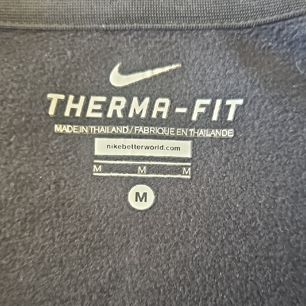 Nike Black Full-Zip Hoodie with White Swoosh - Picture 3 of 3